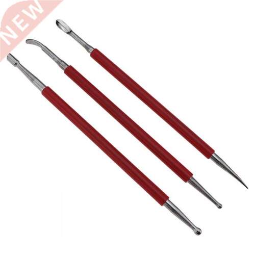 3pcs Carving Tool Stainless Steel Pottery Clay Double Head S