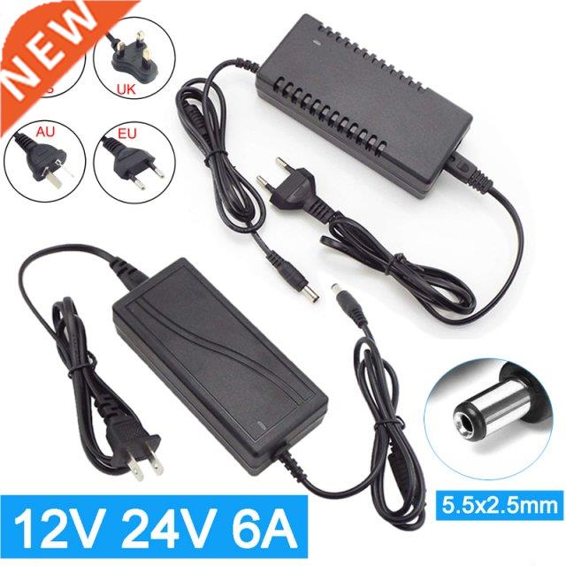 DC 12V 24V 6A Power Adapter Universal Transformer AC 110V 24