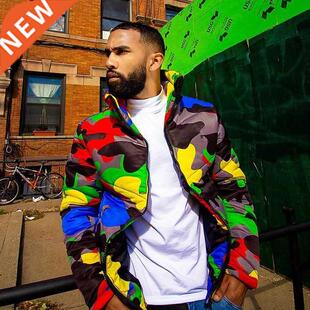 2020 Plus Size Camouflage Winter Jacket Men Warm Turtleneck