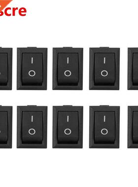 10PCs 2-Pin Switch Rocker On/Off 2-Position Plastic Industri