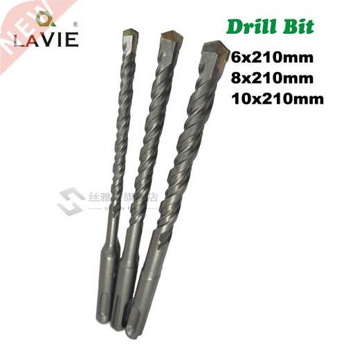LAVIE pc/Lot SDS Plus Drill Bits 6 8 10mm 210mm Hole Saw Dr