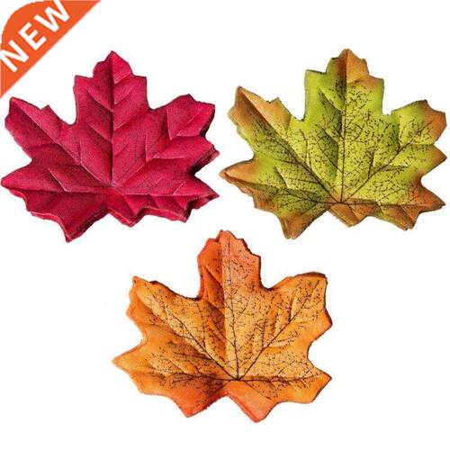 Fall decor 50Pcs Multicolor Artificial Silk Maple Leaves