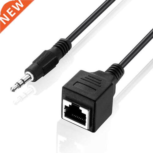 1pcs .5mm Male Jack TRS Audio Cable To RJ45 Socket Ethernet