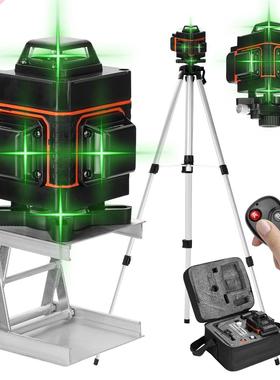 16 Lines Green Laser Level Self-leveling Level Tool full set