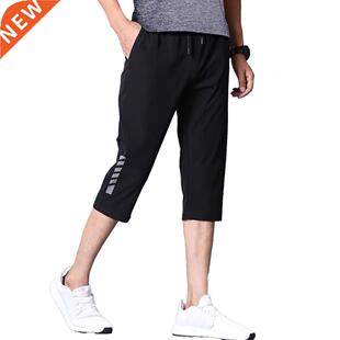 75% Hot Sales!!!/4 Capri Pants Solid Color Stchy Men Drawst