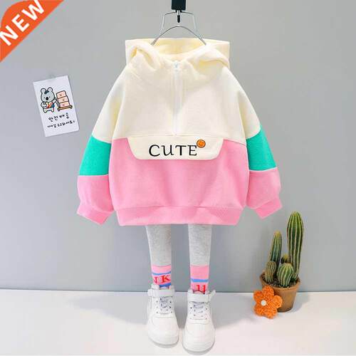 Hot Infant Baby Girl Hooeded Casual Clothes Outfit Set Spri