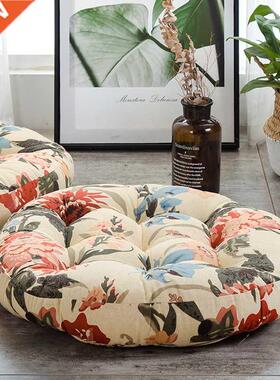 Japanese-Style Cotton and Lnen Medtaton Futon Cushon