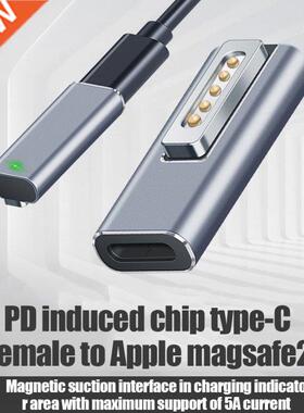 1/2pcs Magnetic USB C Adapter Type-C to Magsaf 2 Connector P