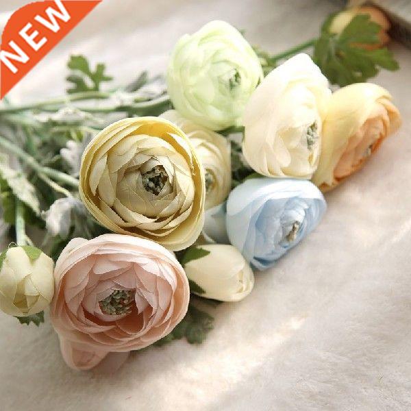Tea Rose Artificial Flower 2 heads 1pcs 58cm European home
