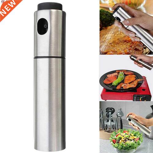 BBQ Olive Spray Bottle Portable Stainless Steel Pump Spray F