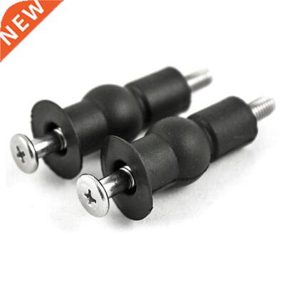 2Pcs Seat Hinge Blind Hole Fixing Fix Well Nut Screw Rubber