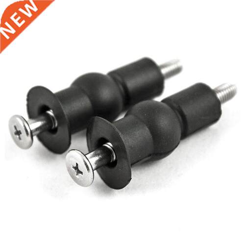 2Pcs Seat Hinge Blind Hole Fixing Fix Well Nut Screw Rubber