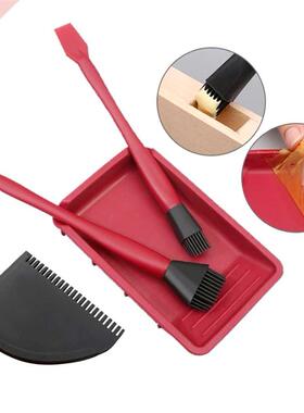 4PCS Woodworking Glue Tools Kit Silicone Brushes with Applic