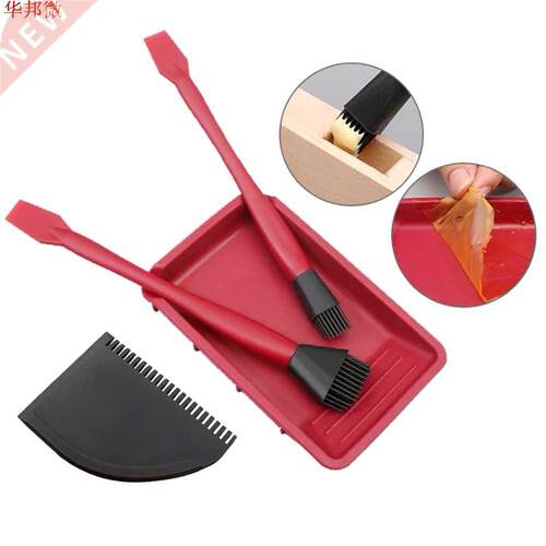 4PCS Woodworking Glue Tools Kit Silicone Brushes with Applic