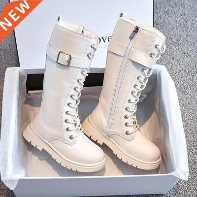 Zip Kids Lether Boots For Girls Boys High Mid-Clf Mrtin B