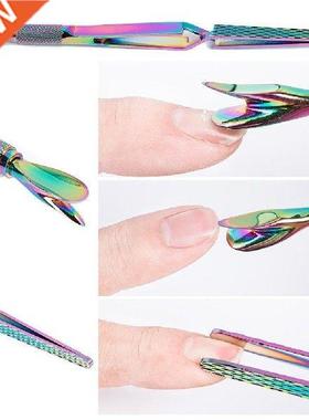 Nail Extension Tips Holder Shaping Clip Cuticle Pusher