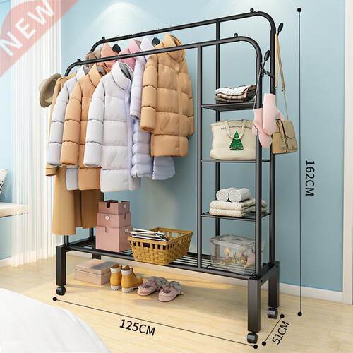 Simple Drying Rack Floor Folding Bedroom Single Pole Indoor