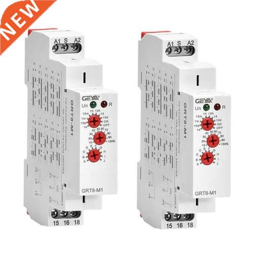 2X GEYA GRT8-1 on Off Tie Delay Relay 16A AC/DC12V-240V u