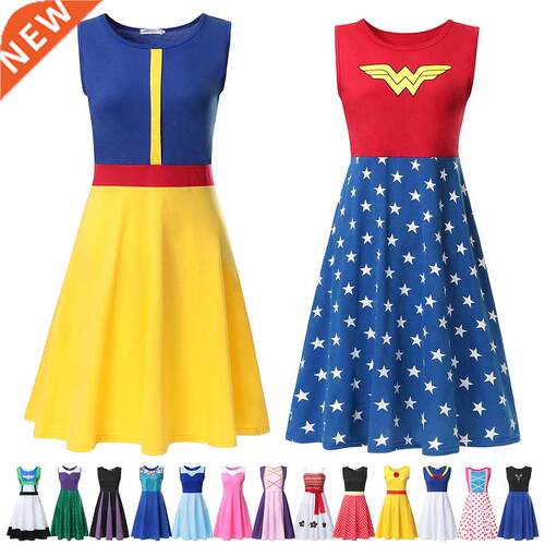 Adult Prncess Dress Mom Women Cosplay Costume Snow Whte Su