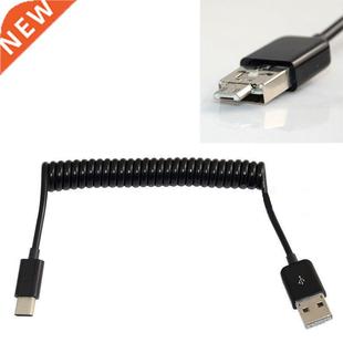 Type C Plug to USB2.0 Micro Male Plug Charge USB 3.1 Spring