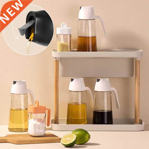 Household Seasoning ottle Oil Can Jars Leak-Proof
