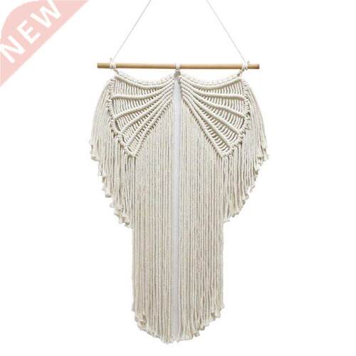 Macrame Woven Wall Hanging, Beautiful Angel Wings Tapestry B