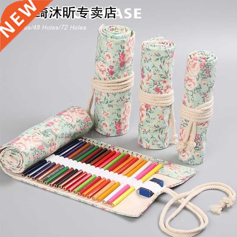 Wrap Holder Home Pencil Case Stationery Roll Up Storage Pouc