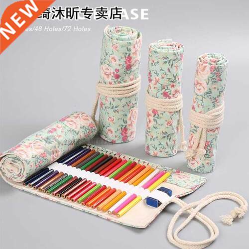 Wrap Holder Home Pencil Case Stationery Roll Up Storage Pouc