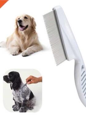 Pet Dog Hair Flea Comb Stainless Pin Dog Cat Grooming Brush
