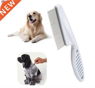 Pet Dog Hair Flea Comb Stainless Pin Dog Cat Grooming Brush
