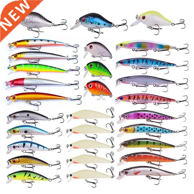 Proleurre-Kits de Se?uelos de Pesca mixtos, Wobbler, Crankba