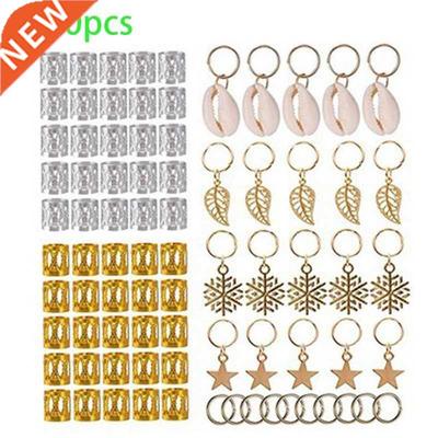 80Pcs Women Girls Dreadlocks Beads Hair Braid Rings Clips DI
