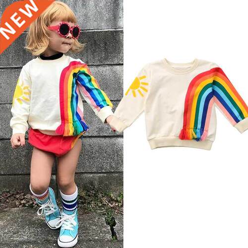 Autumn Toddler Baby Girls Kids Sweatshirts ops Long Sleeve R