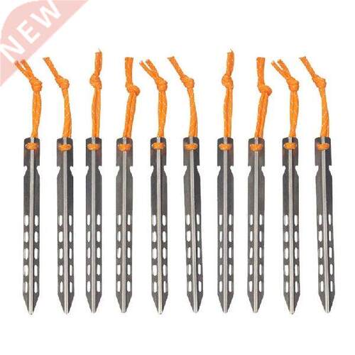 6/10pcs Nail Tent Titanium Peg V Shape Titanium Spike