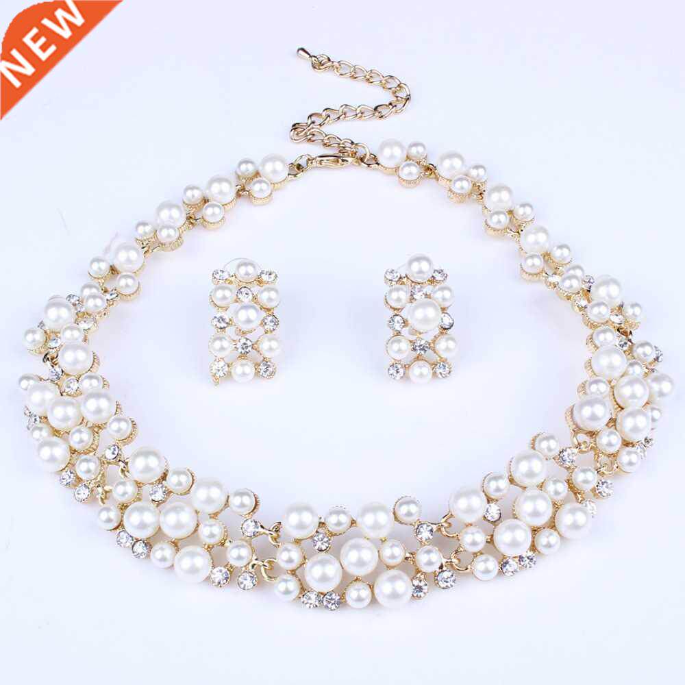 ZOSHI Fashion Pearl Jewelry Sets For Women African Beads Jew