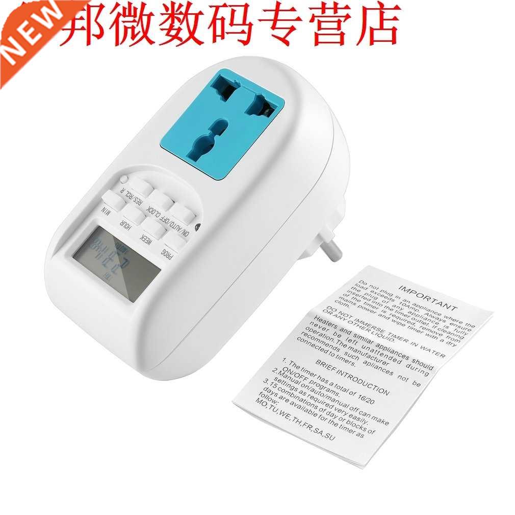 EU Plug Energy Saving Electronic Timer Socket Programmable