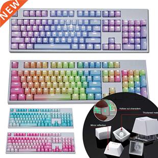 Newest 104Pcs PBT Backlight Color Matching Keycaps Replaceme