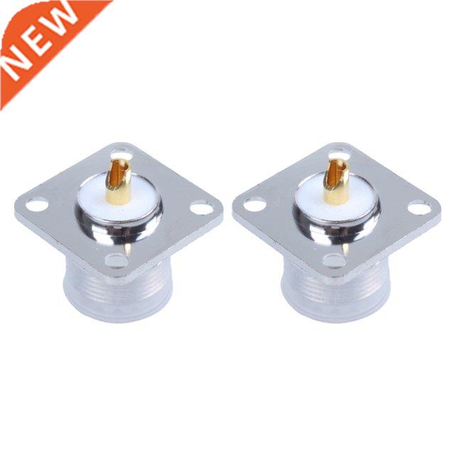 2X UHF Female SO239 Panel Chassis Mount Flange Deck Mount So