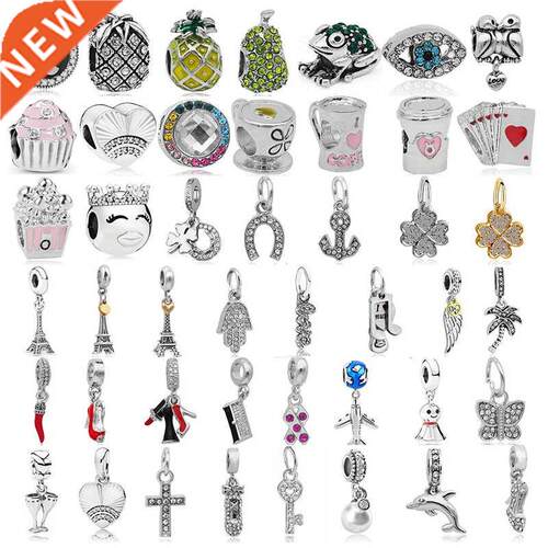 New Silver Color Coffee Cup Cake Chili Cross Love Dolphin Da