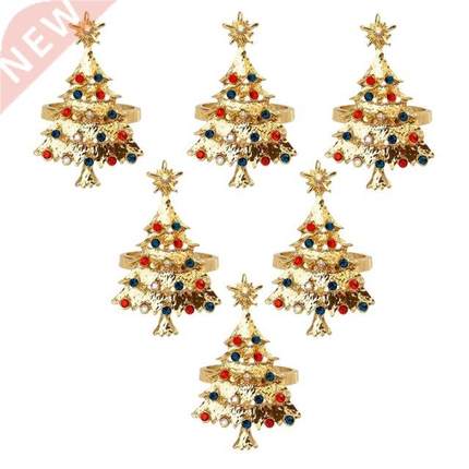 6Pcs Christmas Napkin Button Napkin Ring Napkin Ring Cloth R