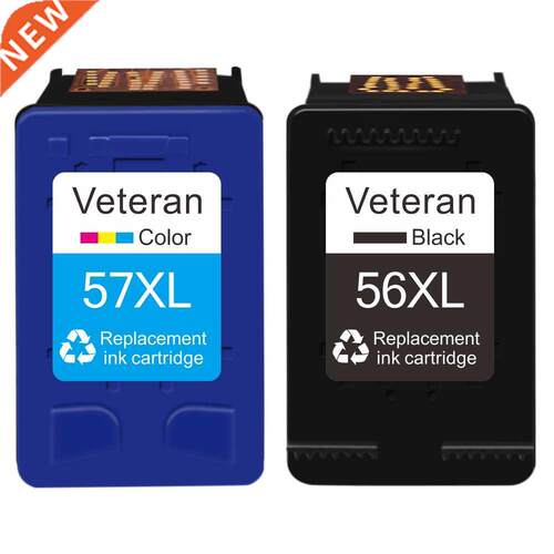 Veteran 56XL 57XL Ink Cartridge Replacement for HP 56 57 XL