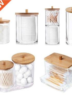 Acrylc Multfunctonal Makeup Cotton Pad Organzer Storage
