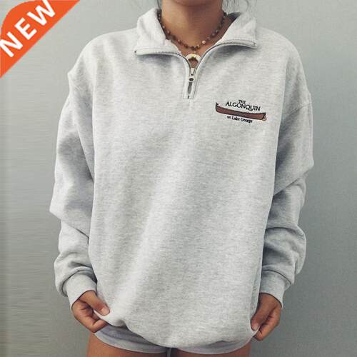 Luxury Thick Gray Zipper Letter Print Oversized winter warm