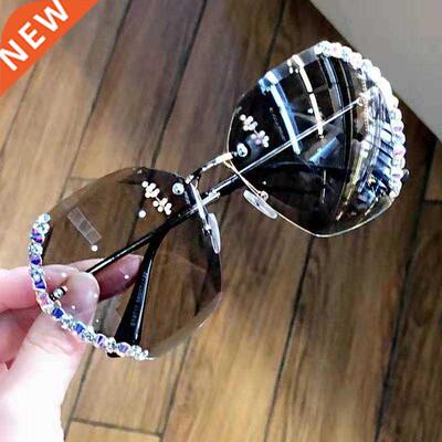 With drill Luxury Italy Brand Designer Lady Sunglasses Wome
