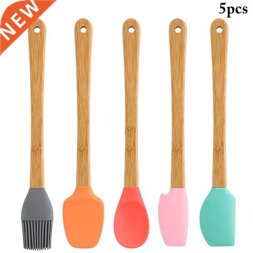 4pcs Non Stick Butter Cooking Silicone Spatula Set Cookie Pa