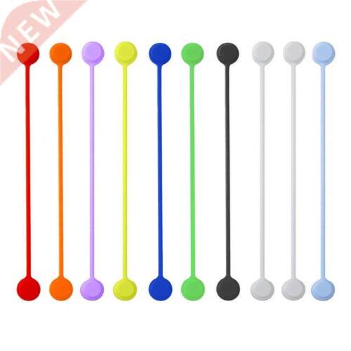 10Pcs Silicone Twist Tie Reusable Magnetic Cable Ties Cord C
