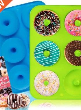 Durable Silicone Mold  Baking Tools 6 Hole Donuts Cake