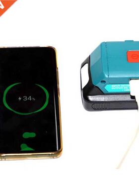 Portable LED Light Rechargeable Flashlight Working Lamp Adap