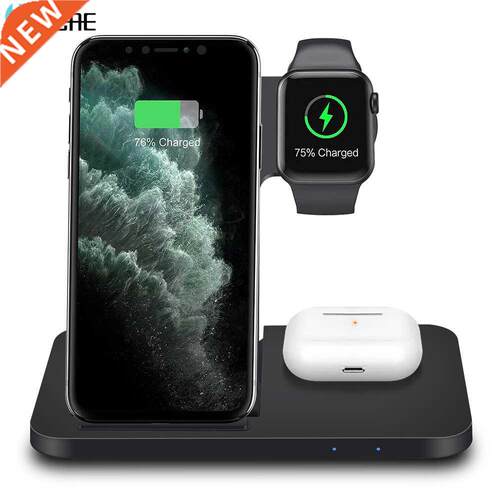 15W Qi Fast Wireless Charger Dock Station For iPhone 13 12 1