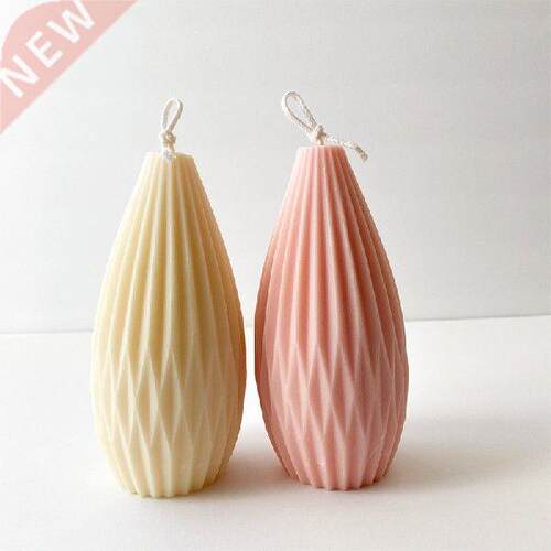 Geometric 3D Pear Silicone Candle Making Mold  Resin